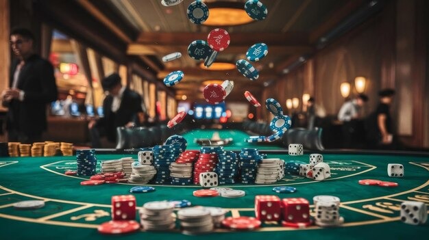 Baccarat betting interface Baccarat table interface with betting options